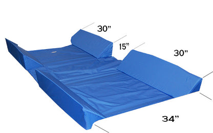30° Full Body Bed Support System w/4 Attached Bolsters